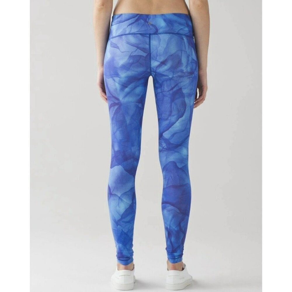 Lululemon Wunder Under Pant III Midnight Tulle Multi Size 6 EUC